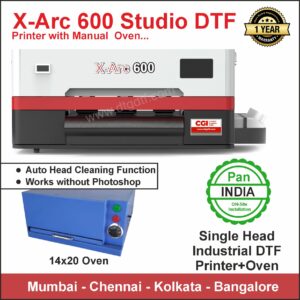 Professional DTF printer with heat press oven equipment setup
