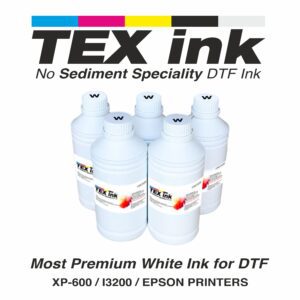 Premium white DTF ink for vibrant textile printing applications