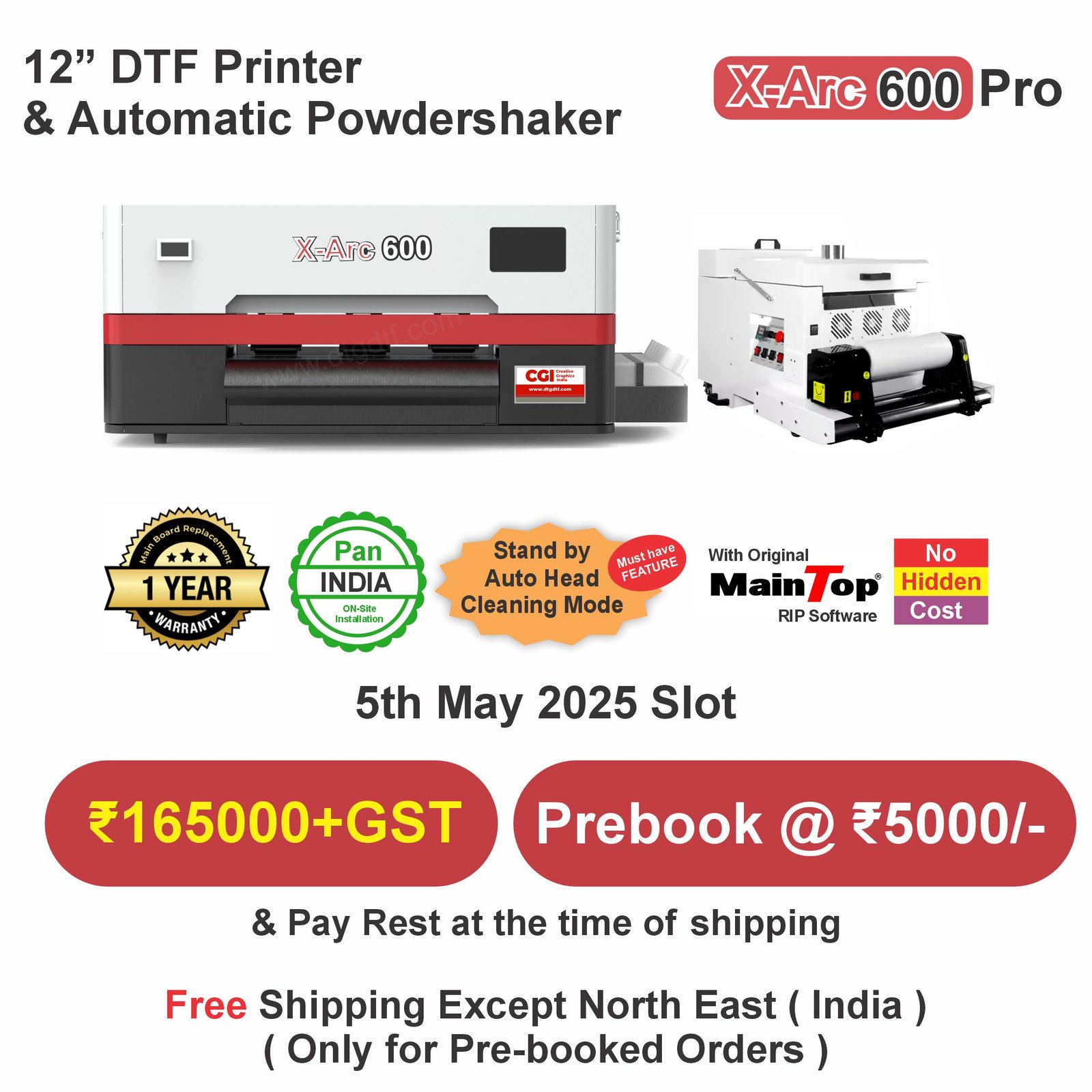 Prebooking product offer digital printing equipment manufacturer